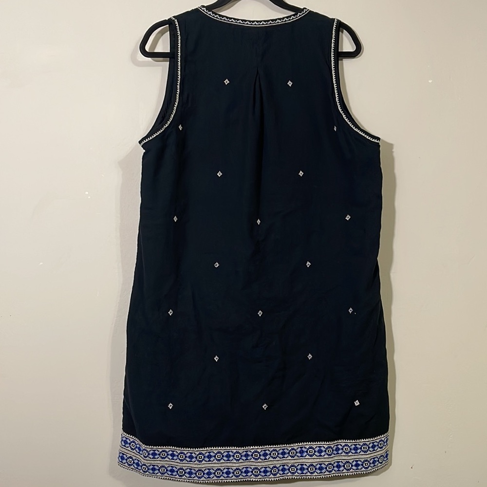 Madewell Bohemian Sleeveless Navy Blue Dress cotton size XL - Picture 8 of 9